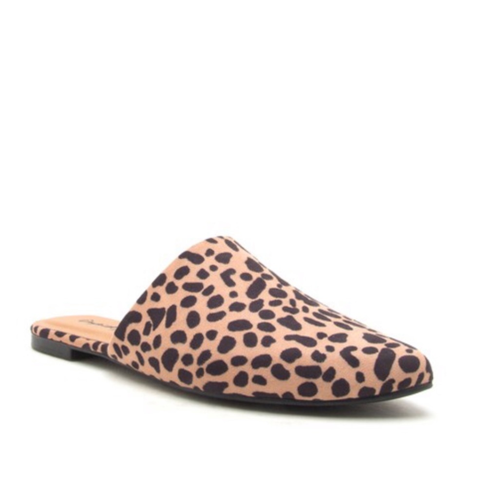 LAST 5.5/6‼️TAN LEOPARD SUEDE MULES - Shoe - Picture 2 of 2